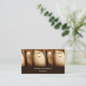 Magisch bos met Fairy Lights Visitekaartje (Staand voorkant)