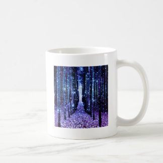 Magisch bos pad paars blauw koffiemok