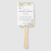 magisch bos | Trouwprogramma Hand Fan Handwaaier (Voorkant)