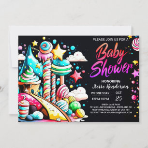 Magisch Candyland Extravaganza Baby shower Kaart
