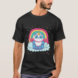 Magisch Dier Regenboog Pandacorn Eenhoorn Panda T-shirt