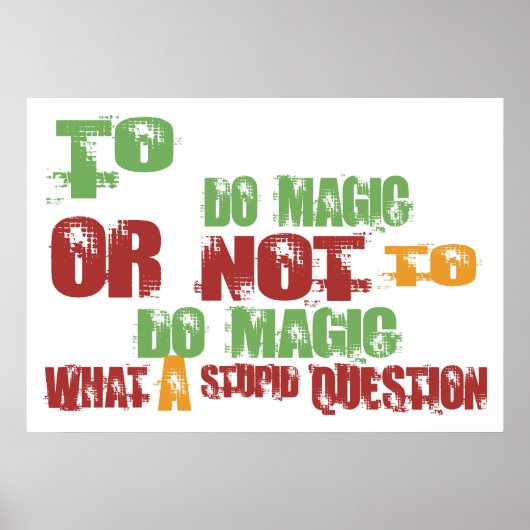Magisch doen poster (Voorkant)