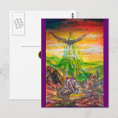 MAGISCH DUEL TUSSEN BRADAMANT EN NEGROMANCER BRIEFKAART (Voorkant / Achterkant)