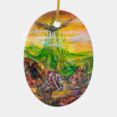 MAGISCH DUEL TUSSEN BRADAMANT EN NEGROMANCER KERAMISCH ORNAMENT (Voorkant)