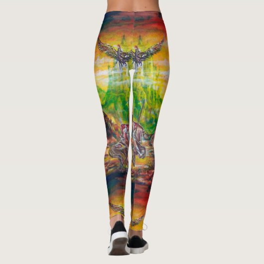MAGISCH DUEL TUSSEN BRADAMANT EN NEGROMANCER LEGGINGS (Achterkant)