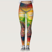 MAGISCH DUEL TUSSEN BRADAMANT EN NEGROMANCER LEGGINGS (Voorkant)