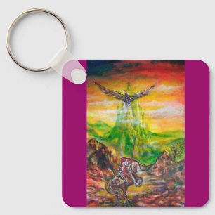 MAGISCH DUEL TUSSEN BRADAMANT EN NEGROMANCER SLEUTELHANGER