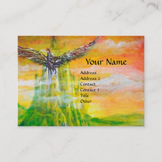 MAGISCH DUEL TUSSEN BRADAMANT EN NEGROMANCER VISITEKAARTJE (Voorkant)