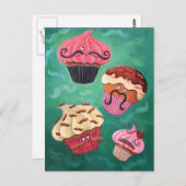 Magisch emporium van vliegende moertskoeken briefkaart (Voorkant / Achterkant)