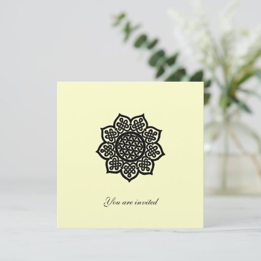 MAGISCH EVENEMENT metaalgoud papier Kaart (Staand voorkant)