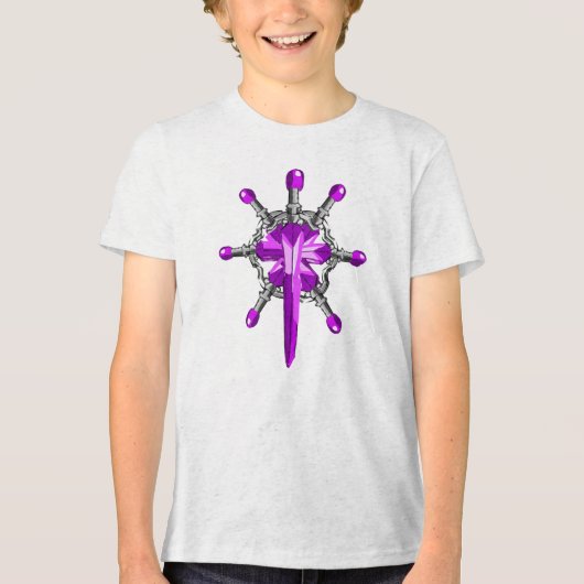 Magisch Fantasie Ontwerp Tri-Blend Shirt (Voorkant)
