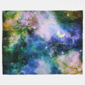 magisch fantasiebos fleece deken (Voorkant (Horizontaal))