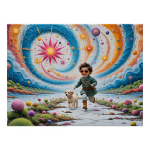 Magisch geborduurd Wonderland Perfect Poster