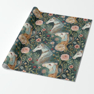 Magisch geschilderde paarden geschilderde paarden cadeaupapier