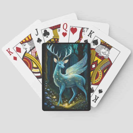 magisch gevleugeld hert pokerkaarten (Achterkant)