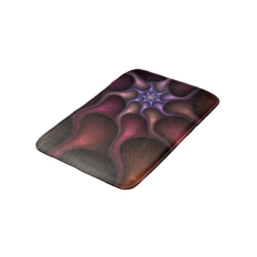 Magisch glanzend Abstract Gestreept Kleurrijke Fra Badmat (Gekanteld)