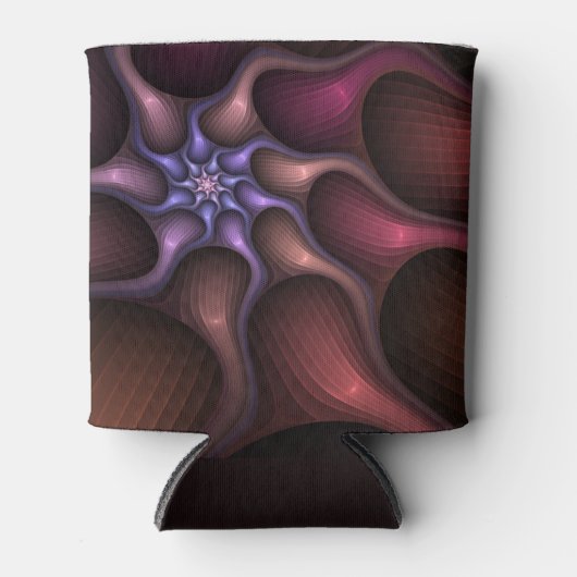 Magisch glanzend Abstract Gestreept Kleurrijke Fra Blikjeskoeler (Voorkant)