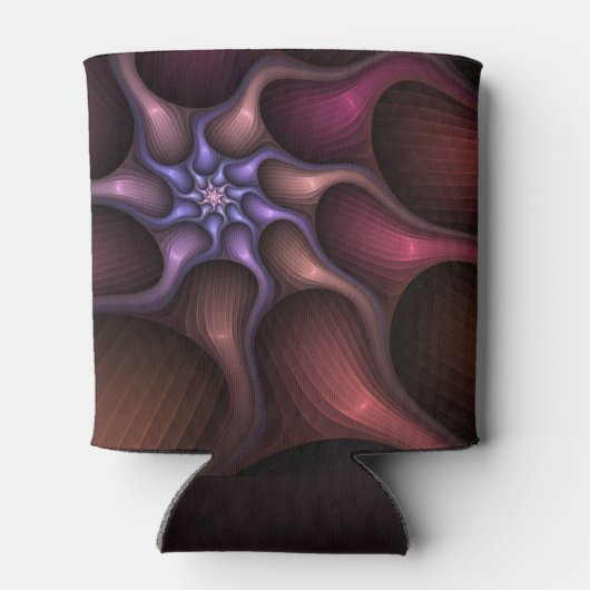 Magisch glanzend Abstract Gestreept Kleurrijke Fra Blikjeskoeler (Achterkant)