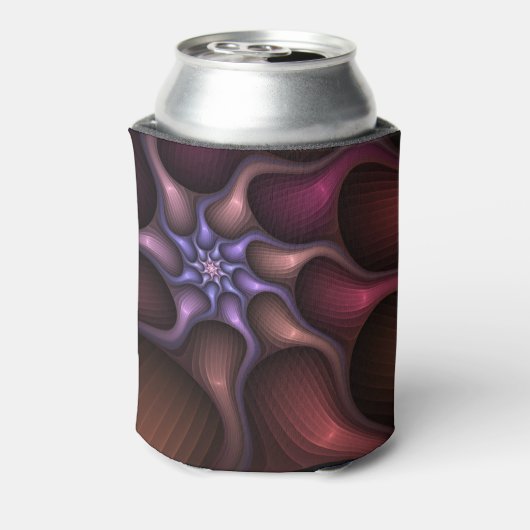 Magisch glanzend Abstract Gestreept Kleurrijke Fra Blikjeskoeler (Blikje Achterkant)