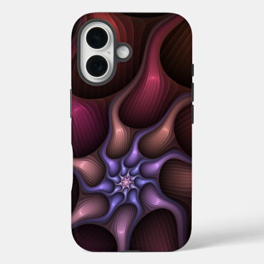 Magisch glanzend Abstract Gestreept Kleurrijke Fra Case-Mate iPhone Case (Achterkant)