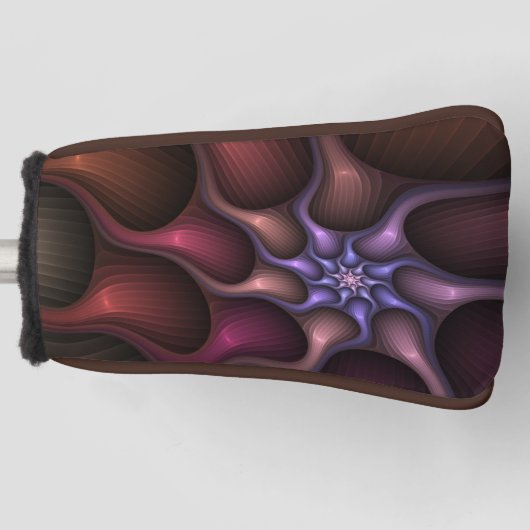 Magisch glanzend Abstract Gestreept Kleurrijke Fra Golfheadcover (Voorkant)