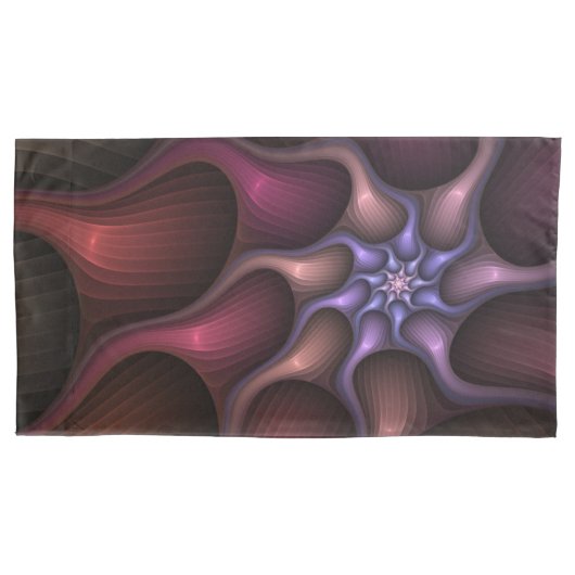 Magisch glanzend Abstract Gestreept Kleurrijke Fra Kussensloop (Voorkant)