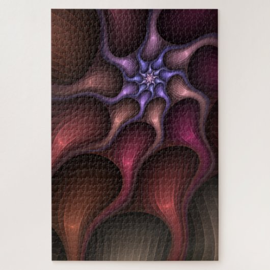 Magisch glanzend Abstract Gestreept Kleurrijke Fra Legpuzzel (Verticaal)