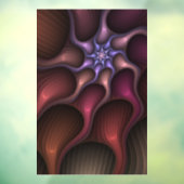 Magisch glanzend Abstract Gestreept Kleurrijke Fra Raamsticker (Vel 3)