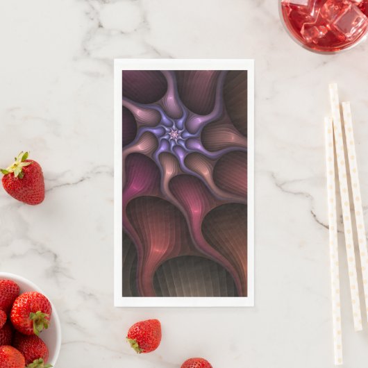 Magisch glanzend Abstract Gestreept Kleurrijke Fra Servet (Insitu)