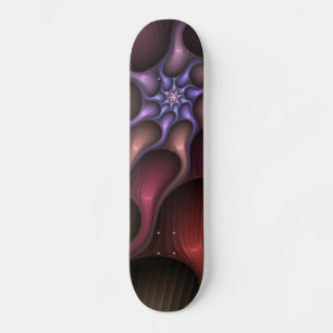 Magisch glanzend Abstract Gestreept Kleurrijke Fra Skateboard