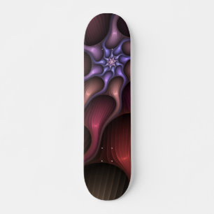 Magisch glanzend Abstract Gestreept Kleurrijke Fra Skateboard