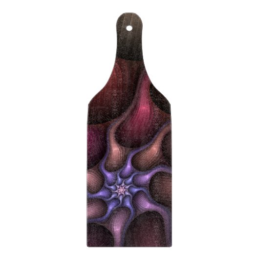 Magisch glanzend Abstract Gestreept Kleurrijke Fra Snijplank (Voorkant)