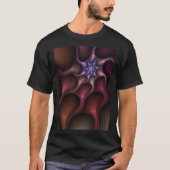 Magisch glanzend Abstract Gestreept Kleurrijke Fra T-shirt (Voorkant)