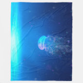 Magisch Glittering Jellyfish Fantasy Fleece Deken (Voorkant)