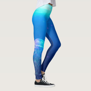 Magisch Glittering Jellyfish Fantasy Leggings