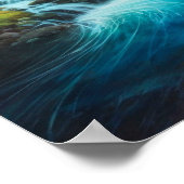 Magisch gloeiend bos Natuur Landschap Poster (Hoek)