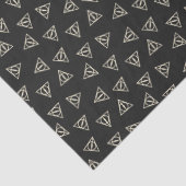 Magisch grijs geel driehoekig cirkelsymbool tissuepapier (Detail)