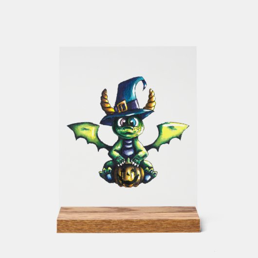 Magisch Halloween Dragon Design Acryl Bord (Voorkant)