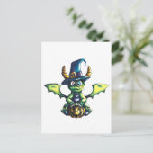 Magisch Halloween Dragon Design Briefkaart (Staand voorkant)