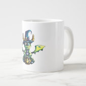 Magisch Halloween Dragon Design Extra Grote Beker (Voorkant rechts)