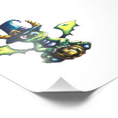 Magisch Halloween Dragon Design Foto Afdruk (Hoek)