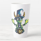 Magisch Halloween Dragon Design Latte Mok (Voorkant)