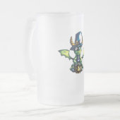 Magisch Halloween Dragon Design Matglas Bierpul (Voorkant links)