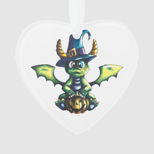 Magisch Halloween Dragon Design Ornament (voorkant)