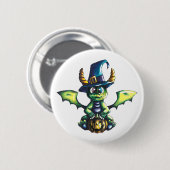 Magisch Halloween Dragon Design Ronde Button 5,7 Cm (Voorkant /achterkant)