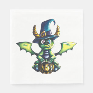 Magisch Halloween Dragon Design Servet