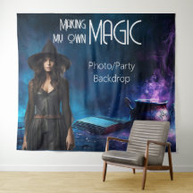 Magisch Halloween Feest Heksen Ster Schot Achtergr
