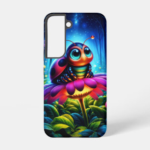 Magisch insect in een lichtgevend nachtelijk bos samsung galaxy hoesje