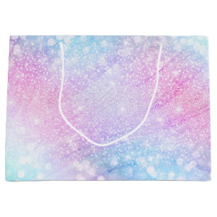 Magisch Iridescent Glitter bespaart roze design Groot Cadeauzakje