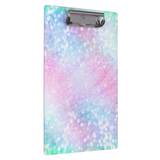 Magisch Iridescent Glitter bespaart roze design Klembord (Rechts)